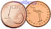 Slowenien 1 Cent Kursmünze, 1 Cent -