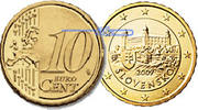 Slowakei 10 Cent Kursmünze, 10 Cent -