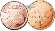 Slowakei 5 Cent Kursmünze, 5 Cent -