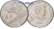 Vancouver 25 Cent Wint. Oly. Vancouver 2010 Skiabfahrt -