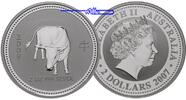Australien 2 $,<b>2 oz.</b> Jahr des Büffels / Chines.Tierkreiszeichen - 2 Unzen 2009 -