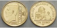 Belgien 12 ½ Euro<br> 1,25g<br> fein<br> 14 mm Ø Albert I., 1,25 Gramm Gold, mit Kapsel im Etui & Zertifikat -