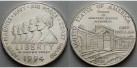 USA 1 $ Frauen im Wehrdienst (Veteranen), in Kapsel inkl. Etui & Zertifikat -