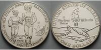 USA 1 $ Oly Sommer Atlanta 2. Blinde Läuferin mit Führerin, in Kapsel inkl. Etui & Zerti -