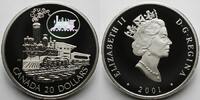 Kanada 20 $ Lokomotive The Scotia (Lok), inkl. Etui & Zertifikat & Schuber -