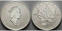 Kanada 5 $ Maple Leaf - Privy Tiger,<b>ohne Zertifikat</b> -