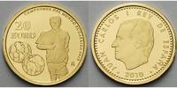 Spanien 20 Euro<br> 1,24g<br> fein<br> 13,92 mm Ø Fußball Weltmeister 2010 in Südafrika inkl. Etui & Zertifikat & Schuber -
