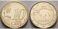 Estland 10 Cent Kursmünze, 10 Cent, -