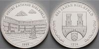 Bielefeld 333/1000 Silbermedaille Medaille-<b>800 Jahre Bielefeld -Neues Rathaus Bielefeld-</b> in Kapsel & Zert. -