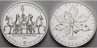 Berlin 1/2 Unze Feinsilber <b>Die Volks-Unze</b> - Silber Quadriga 999/1000, 15,55 g., 34 mm Ø,in Kapsel -