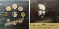 Griechenland 13,88 Kursmünzensatz stgl + 10 Euro Gedenkmünze - 100.Geb.von Giannis Ritsos in PP - -
