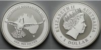 Australien 1 $ 2002 Kookaburra stgl 231.44 US$  +  64.81 US$ shipping
