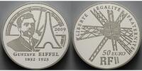 Frankreich 50 Euro Gustav Eiffel 5oz. inkl. Etui & Zertifikat & Schuber -