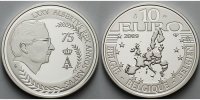 Belgien 10 Euro 75.Geburtstag König Albert II. -