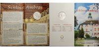 Österreich 10 Euro Schloss Ambras, ( Schlösser ) Blisterdeckel angeknickt,
