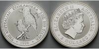 Australien 2 $,2 oz. Kookaburra, ohne Kapsel, einwandfrei, wie gerade aus der Kapsel genommen!