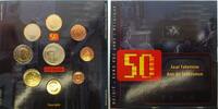 Belgien 3,88 € Kursmünzen, kompl. Satz 2003*, mit Medaille -