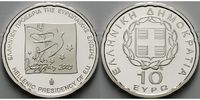 Griechenland 10 Euro EU-Präsidentschaft, Gedenkm. aus KMS 2003 -