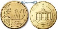 Deutschland 10 Cent Kursmünze, 10 Cent -