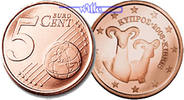 Zypern 5 Cent Kursmünze, 5 Cent -