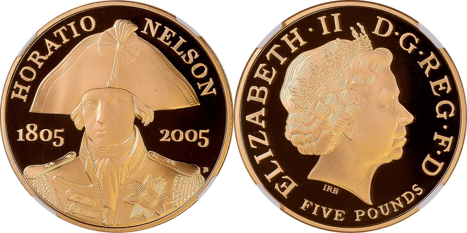 2005 Great Britain 2008 Nelson / Battle of Trafalgar Gold Proof 5
