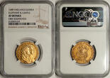 Great Britain 1689 William & Mary Gold Guinea Elephant & Castle NGC XF EF