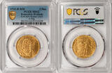 Germany Brunswick-Luneburg 1732-D Gold Double Ducat PCGS MS-62 TOP GRADE POP 1!!