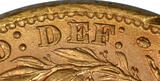 Great Britain 1862 Victoria Gold Sovereign PCGS MS-63 E of DEF struck over F var