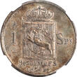 Norway 1827/6 Carl XIV Johan Silver Speciedaler NGC AU-50 Scarce Type & Overdate