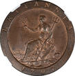 Great Britain 1797 George III Copper Cartwheel Penny NGC MS-64 BN