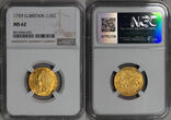 Great Britain 1759 George II Gold Half Guinea NGC MS-62