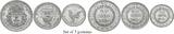 1953 ESSAI SET CAMBODIA. 10, 20 & 50 Centimes Essai Set, 1953. Aluminium. Paris Mint.Choice UNC NGC MS 66-67