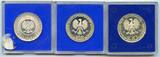 Poland P.R. 100 Zl 1973-1975-1976 Three Commemorative coins in original capsules PROOF