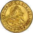 GERMANY ERFURT SWEDISH OCCUPATION Ducat 1634 Gustav II Adolf (1611-1632) Swedish Occupation of Erfurt RARE AU55