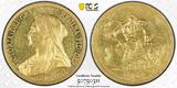 Great Britain £5 1893 Queen Victoria GOLD 5 Pounds PROOF VERY RARE PR58