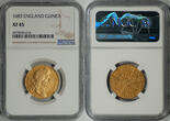 Great Britain 1683 Charles II Gold Guinea NGC XF-45