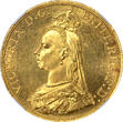 Great Britain 1887 Victoria Gold 5 Pounds NGC MS-63