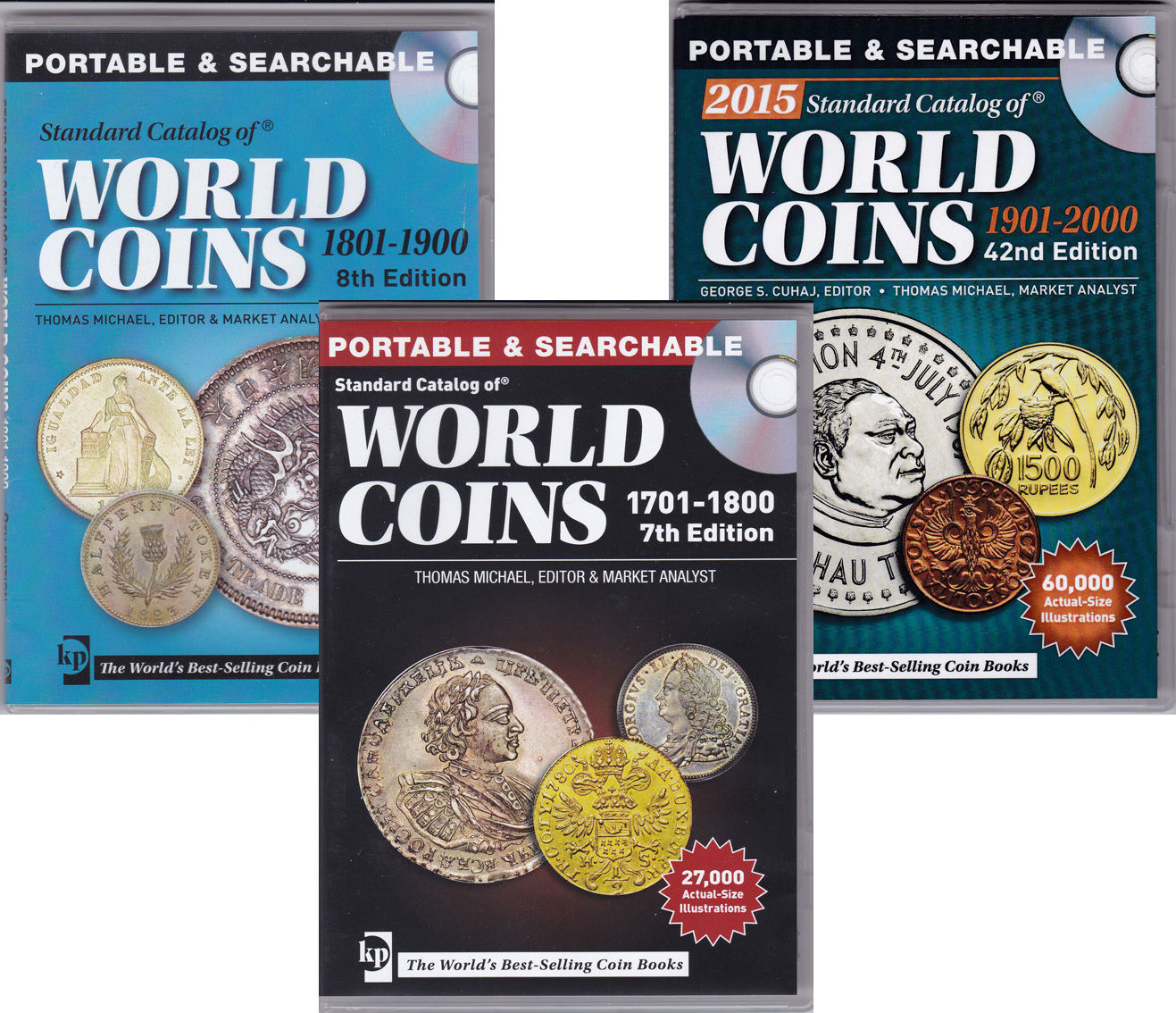 Set of Standard Catalogs of World Coins 17011800 / 18011900 / 1901