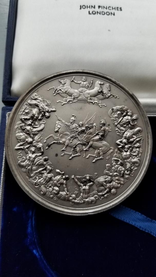 Great Britain 1972 RARE Waterloo Medal (designed by Pistrucci