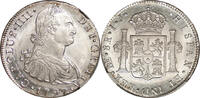 8 Reales 1797 Peru Peru 1797 Charles IV Silver 8 Reales NGC MS-64 FINEST GRADED!! MS-64