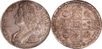 Great Britain Crown Great Britain 1741 George II Silver Crown D.QVARTO PCGS MS-62 SALTON COLLECTION -