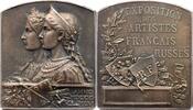 Russia 1895 Medal  Diakov-1168.1 Ag French & Russian Artists Medal 1895 PCGS SP63
