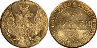 Russia 1841 CПБ-AЧ Nicholas I gold 5 Roubles NGC MS-64
