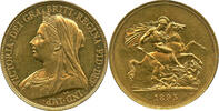 Great Britain £5 Queen Victoria GOLD 5 Pounds PROOF VERY RARE -
