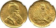 ALBANIA 20F Albania 20 Franga Ari Skanderbeg 1927 Vienna Mint Brilliant CHOICE UNC Low Mint -