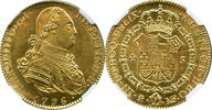 SPAIN 4 Escudos Carol IIII only 1 graded higher Madrid mint -