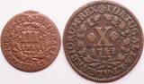 Portugal (lot) 3 Reis and 10 Reis 1743 , 1764