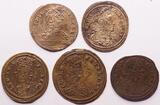 Germany, Nürnberger lot 5 jetons 18th century VF