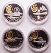Canada - Aviation Collection with 10 pieces set 20 Dollars 1990-1994 50 years of Aviation Proof