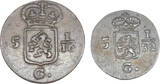 Netherlands East Indies - Nederlands-Oost-Indië duit en 1/2 duit 1808 Lodewijk Napoleon EF